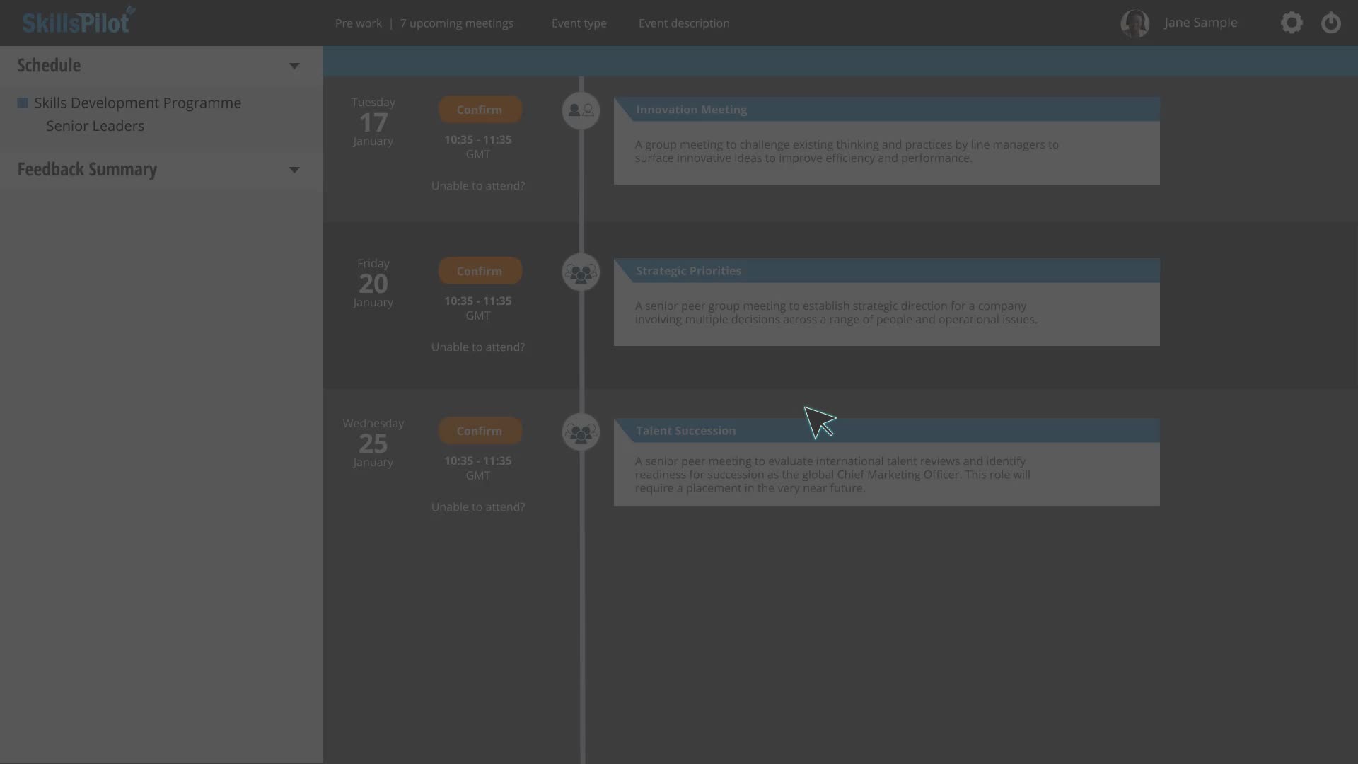 neverMissScreen Image